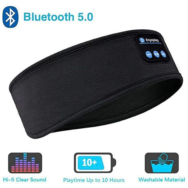 Antifaz y Cinta Elástica con Bluetooth