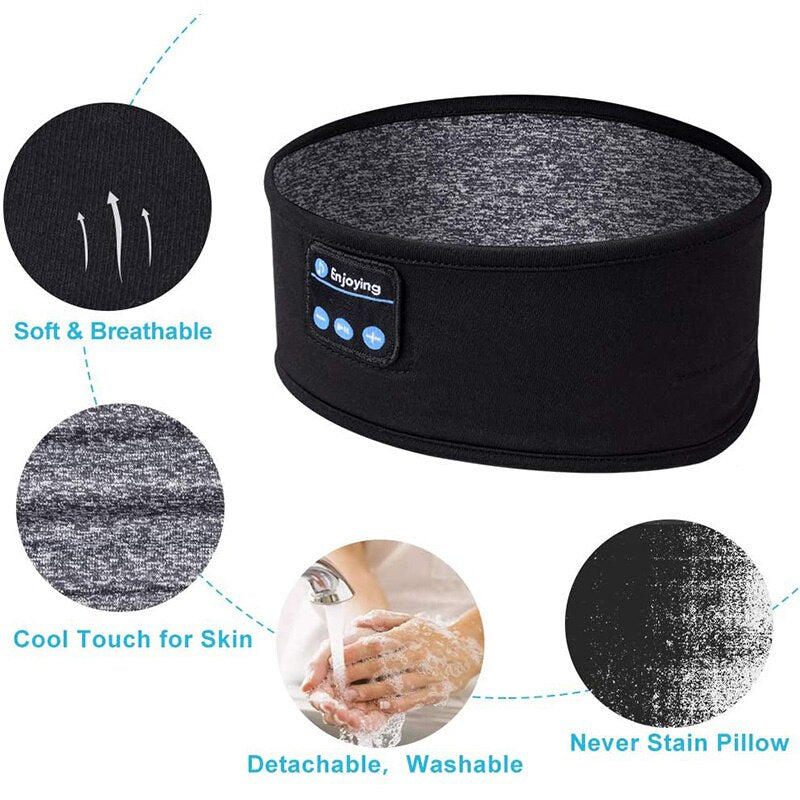Antifaz y Cinta Elástica con Bluetooth