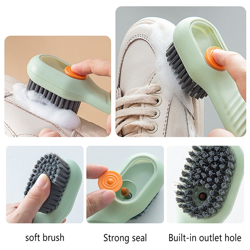 Shoe Brush - Cepillo con Dispensador de Jabón para Zapatos